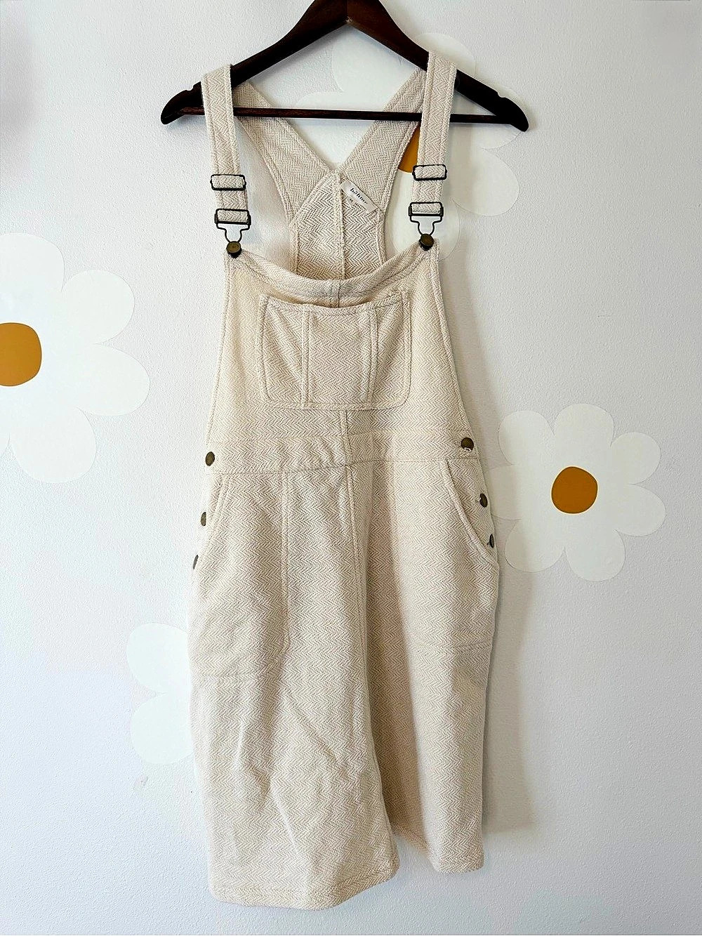 Bohme Knit Cream Overall Jumper Mini Dress